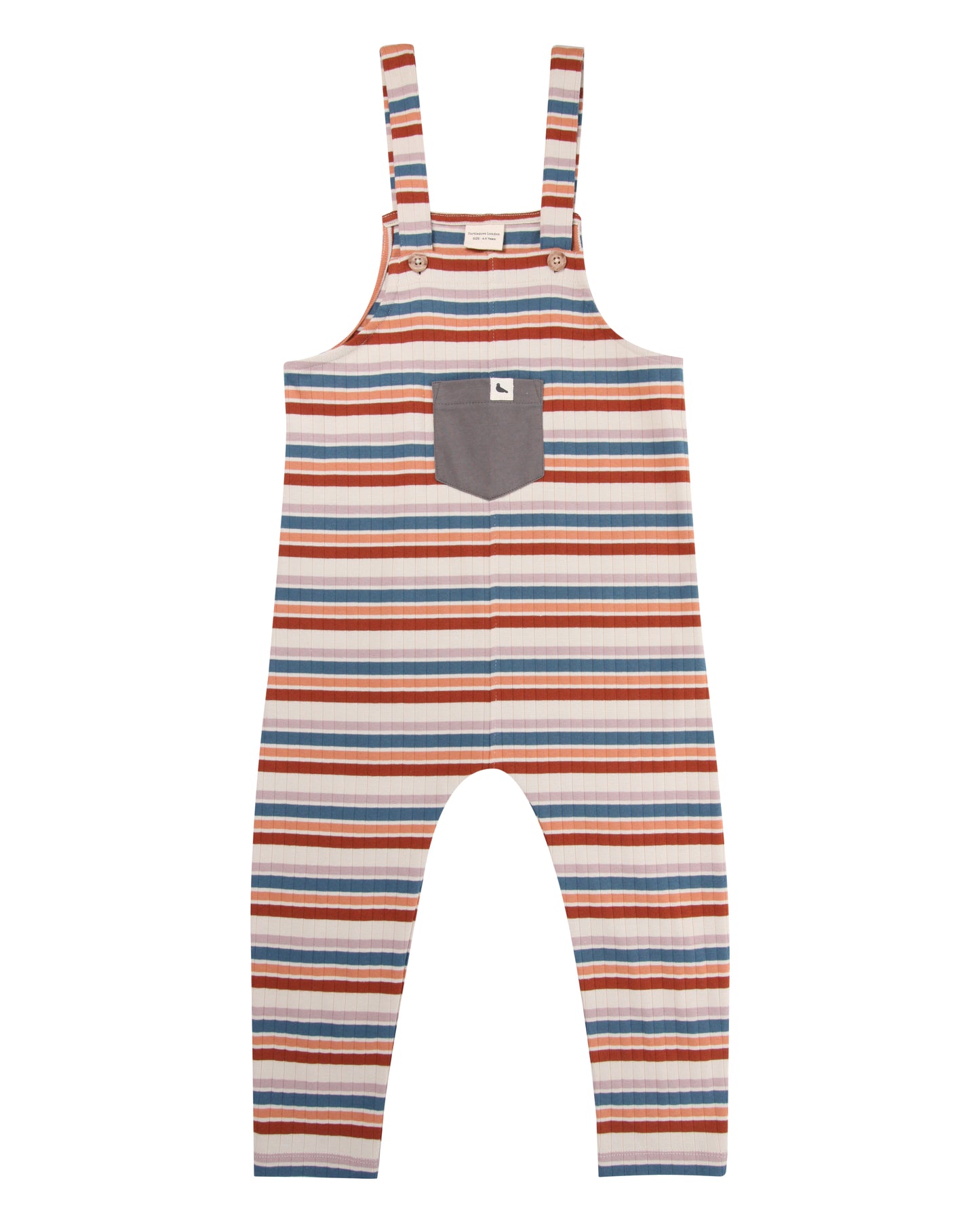 Multi Stripe Dungarees | Turtledove London