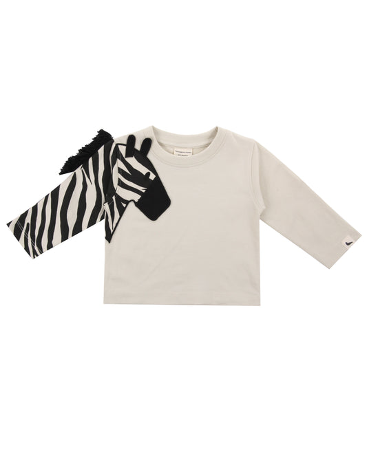 Zebra Sleeve Top | Turtledove London