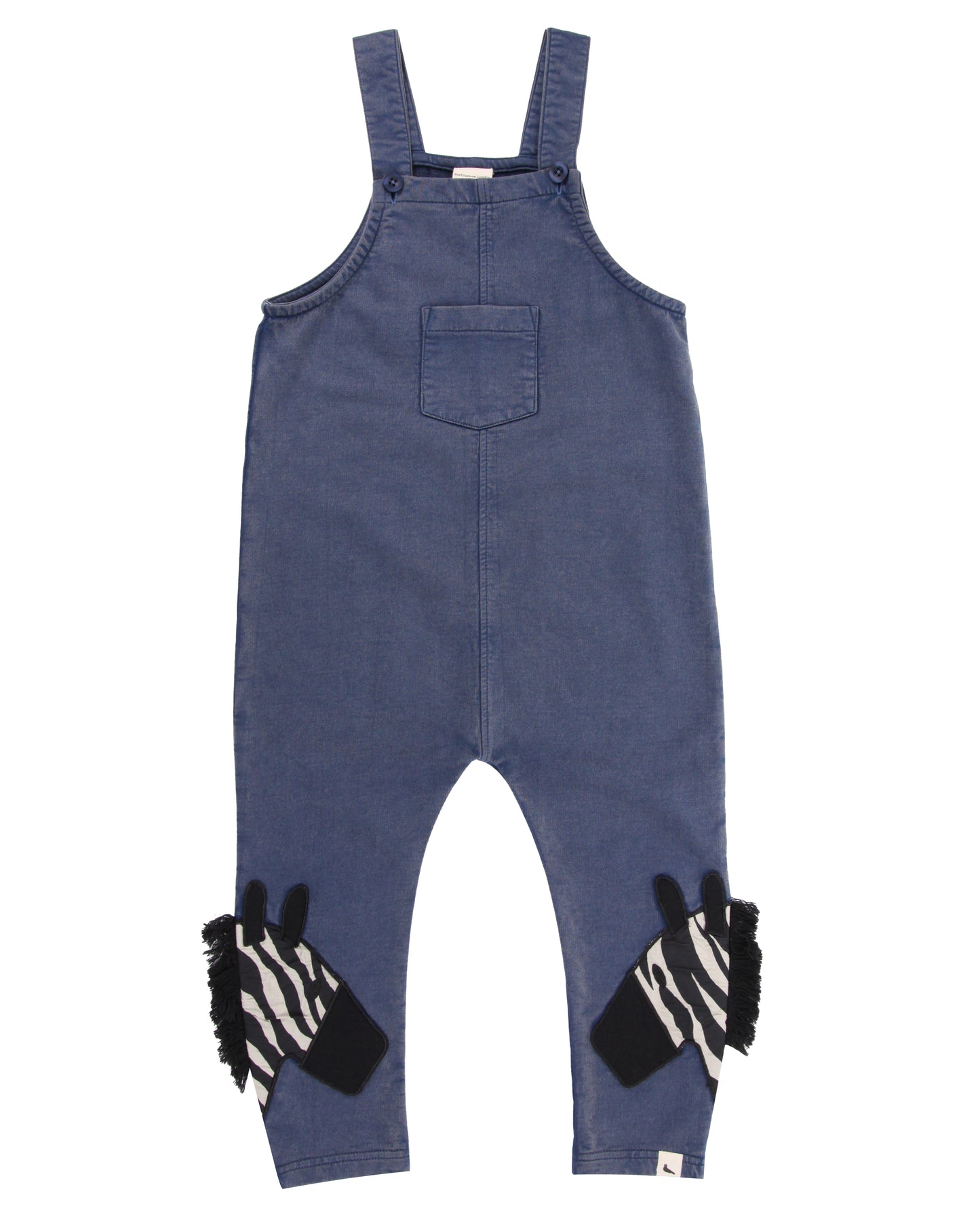 Zebra Denim Dungarees | Turtledove London